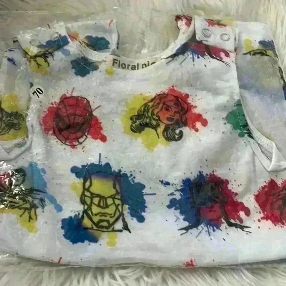 New! Super Hero Jumpsuit Sz 70 ( 6-12months) - Picture 2 of 7